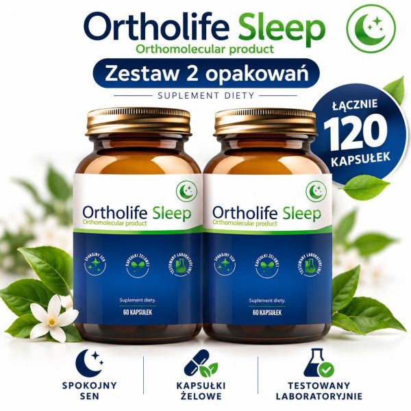 Ortholife Sleep DUO – Zestaw 2 opakowań | 120 kapsułek